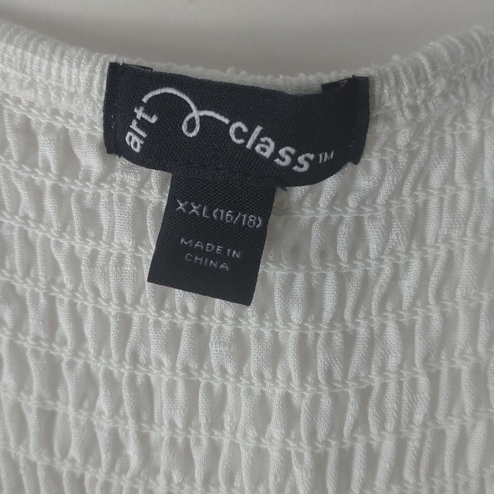 Art Class White Sleeveless Dress Girl's Sz. XXL (16/18) (New) - Picture 5 of 5